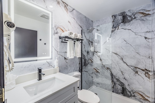 Remodeled suite bathroom