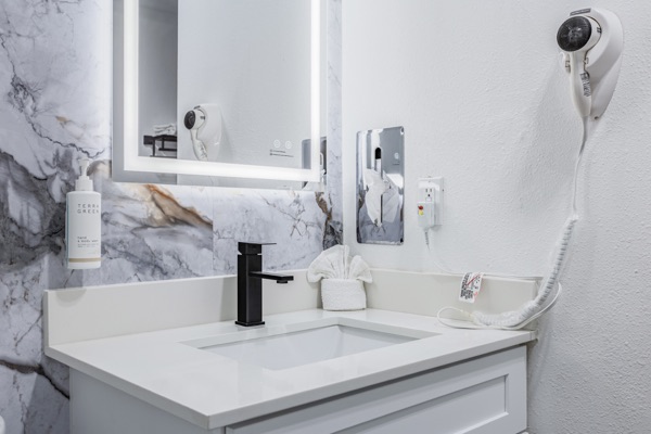 Remodeled suite vanity